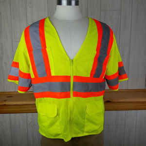 Reflective Neon Yellow Orange Safety Street Cover